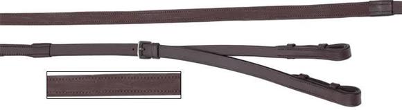 Aintree Leather Rubber Backed Divided Reins
