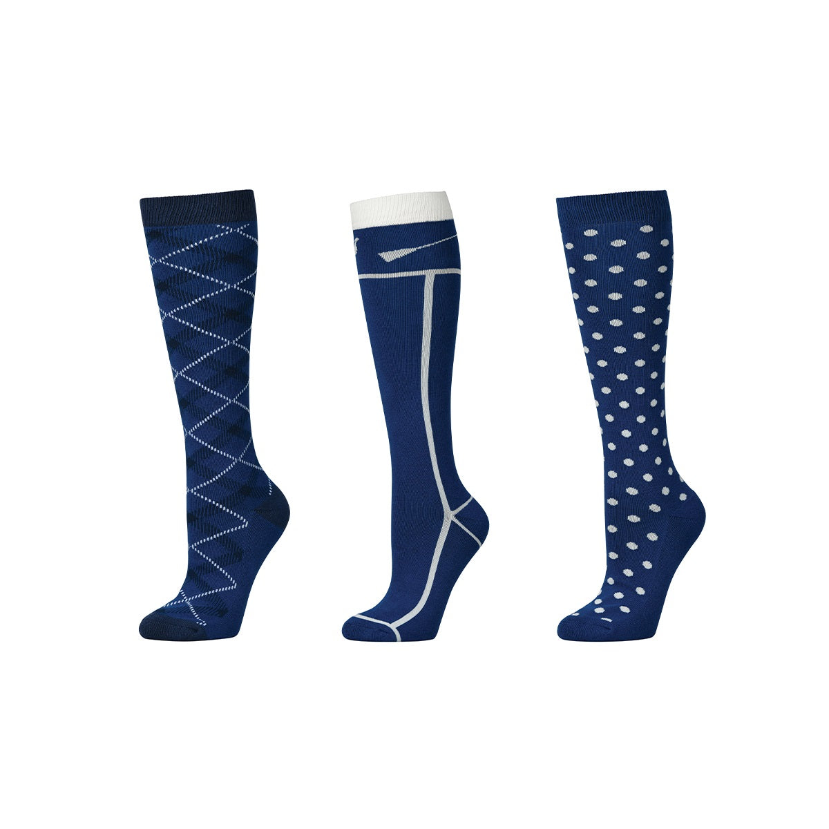 Classic Blues 3 Pack Socks