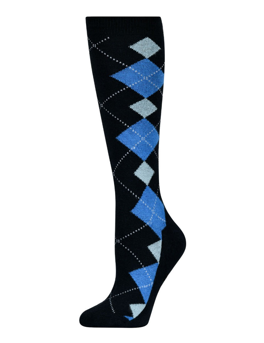 Dublin Blue Argyle Socks