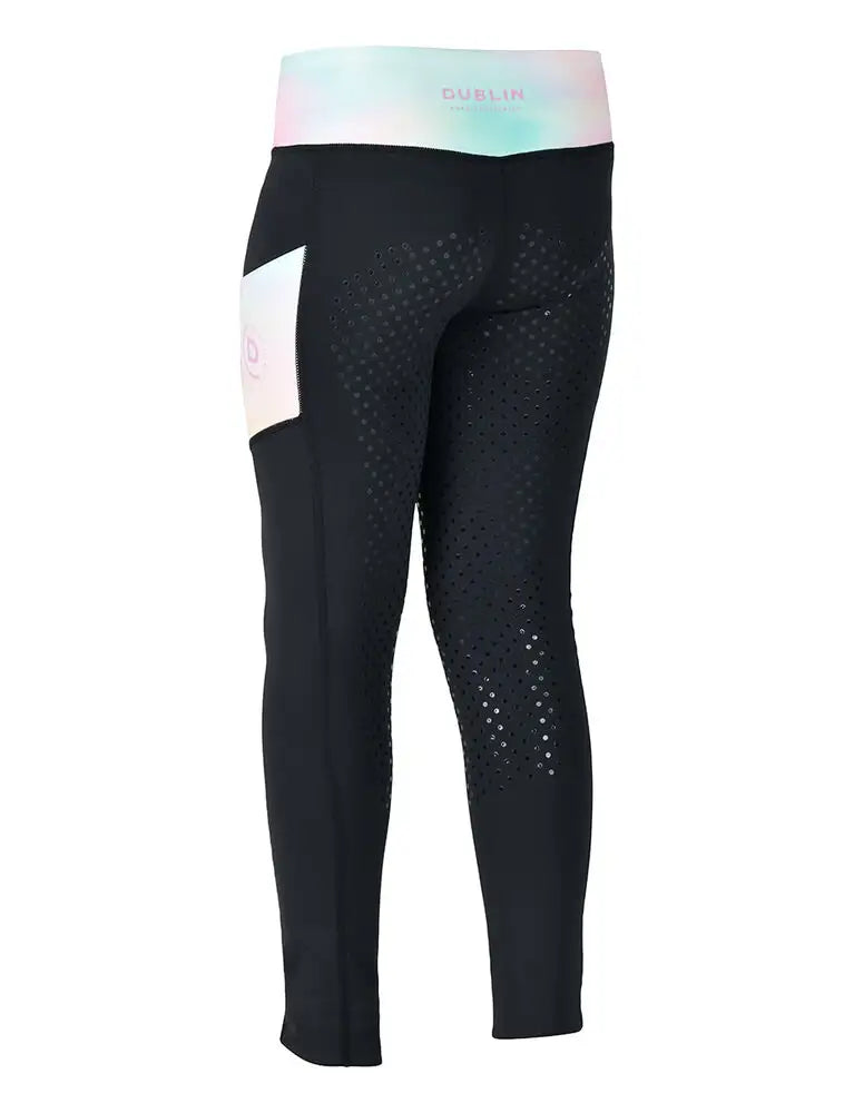 Everyday Riding Tights Black w Pastel Cloud