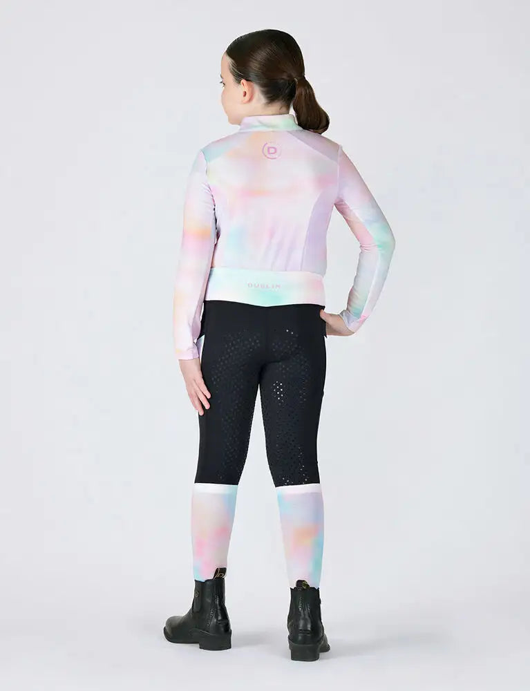 Everyday Riding Tights Black w Pastel Cloud