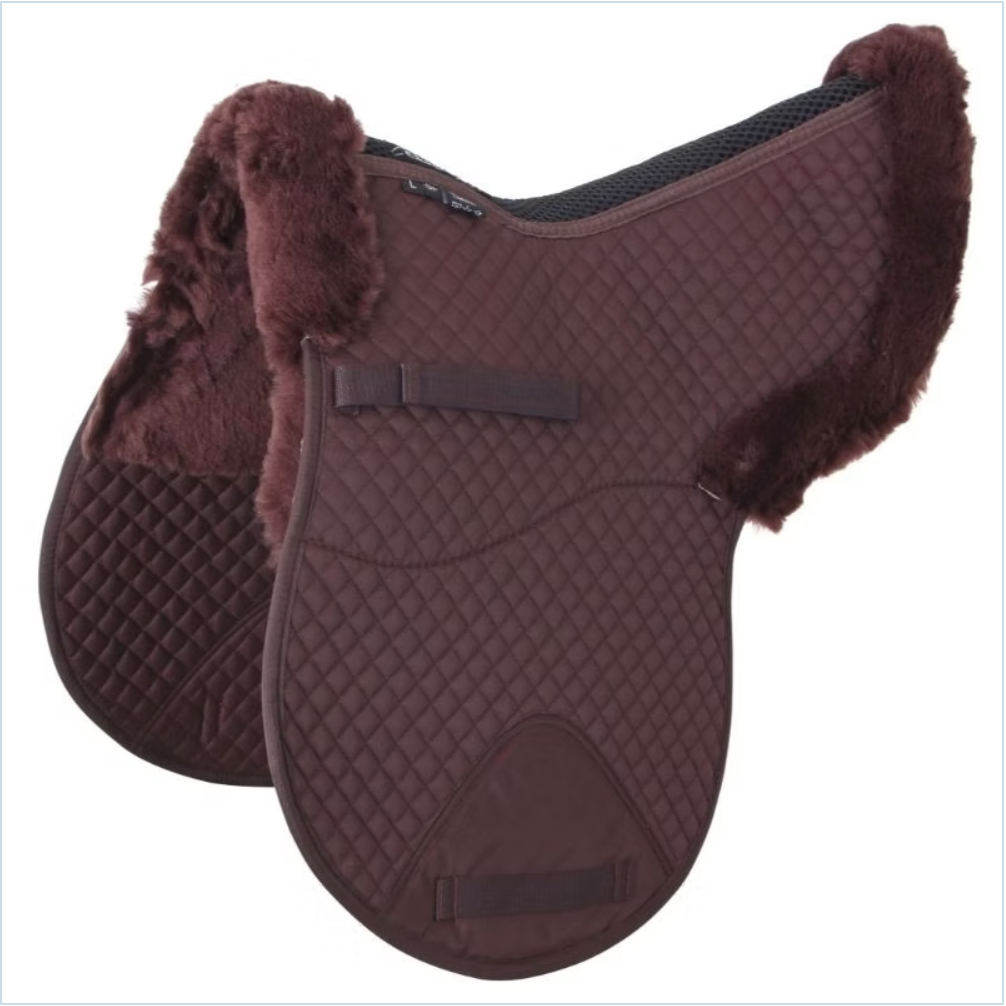 Cavallino lambswool Shaped Rolled Saddle Cloth