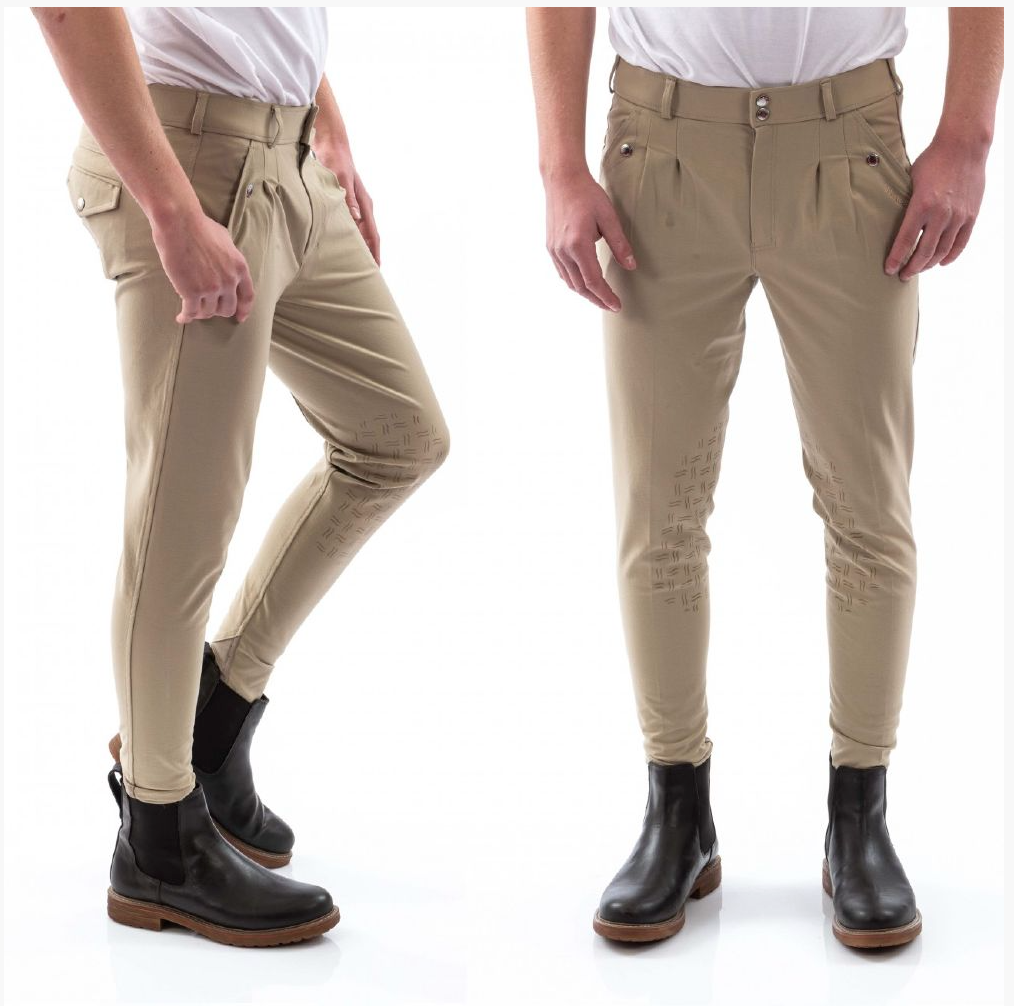 John Whitaker Mens Breeches with Silicone Knee grip