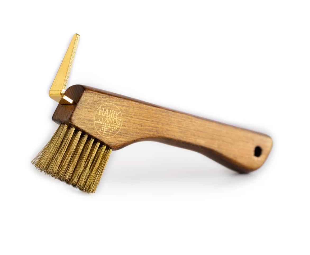 Hairy Pony Copper Bristle Wooden Hoof Pick