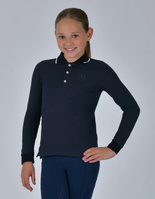 Dublin Kids Cotton Pique Long Sleeve Polo