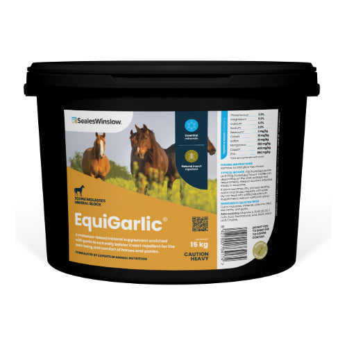 EquiGarlic Seales Winslow Horse Feed Block + Garlic