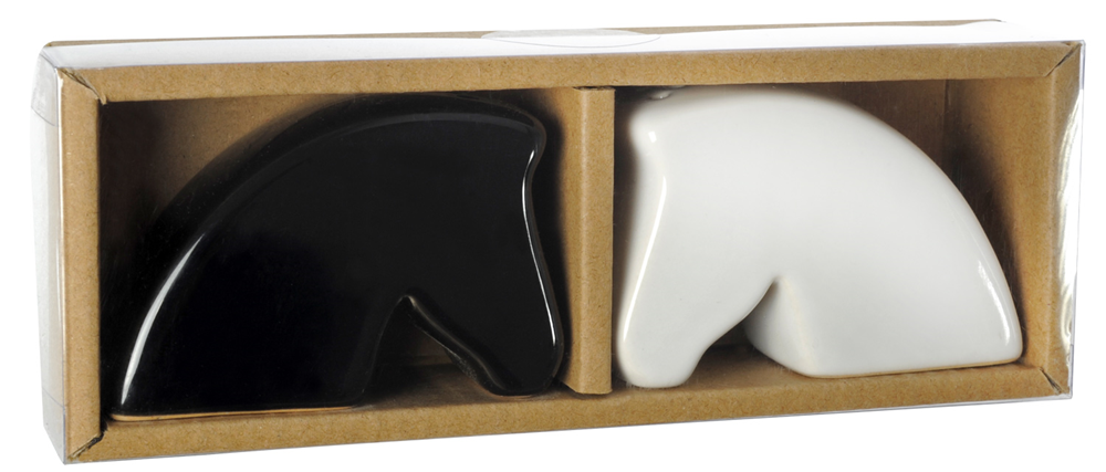 Salt and Pepper Shakers Horse Heads