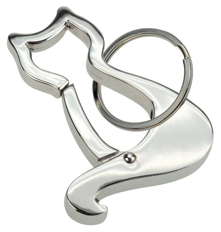 Cat Key Ring w Carabiner